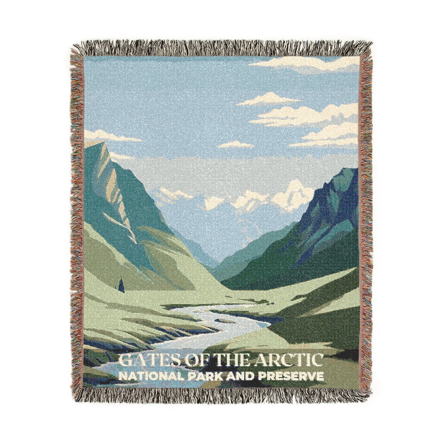 Gates of the Arctic National Park Woven Blanket | S01