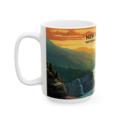 New River Gorge National Park Mug | White Ceramic Mug (11oz, 15oz)