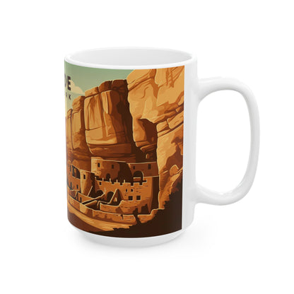 Mesa Verde National Park Mug | White Ceramic Mug (11oz, 15oz)