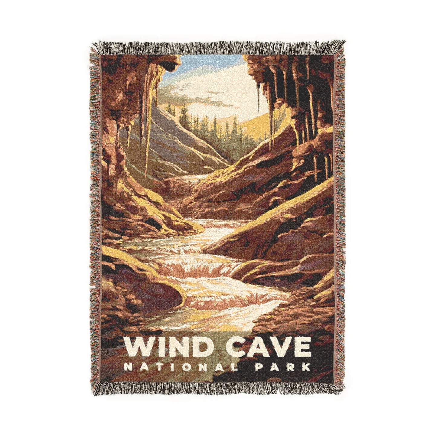 Wind Cave National Park Woven Blanket | S07