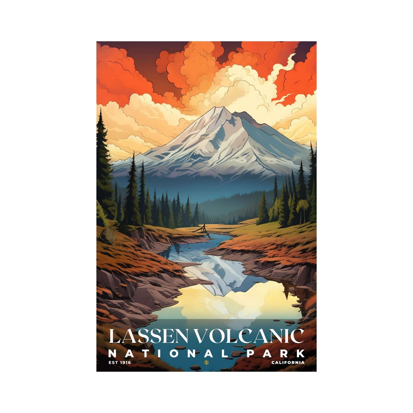 Lassen Volcanic National Park Poster | S07