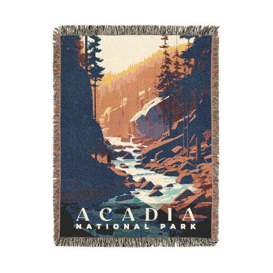 Acadia National Park Woven Blanket | S01