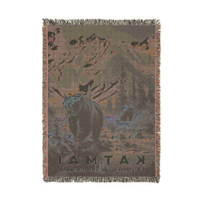 Katmai National Park Woven Blanket | S16