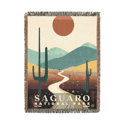 Saguaro National Park Woven Blanket | S03