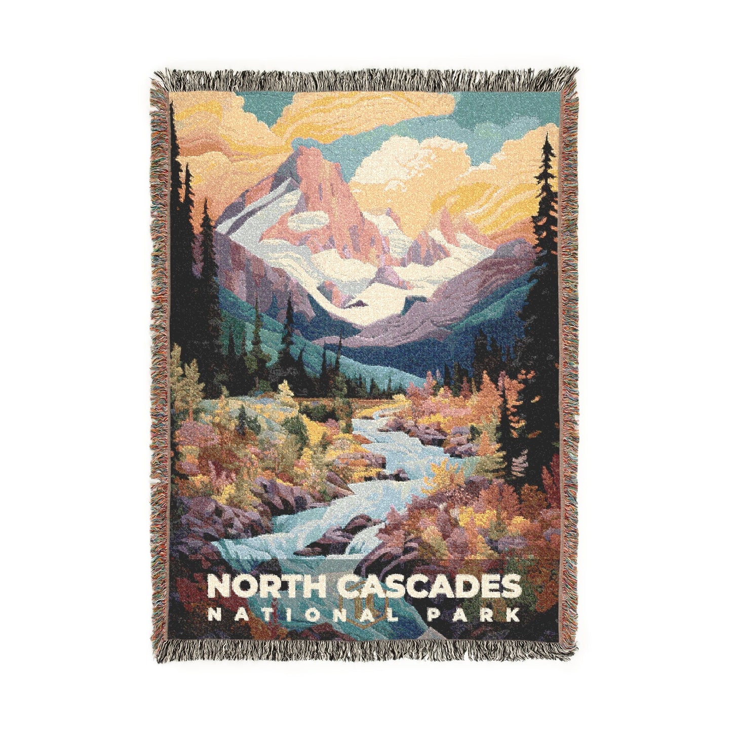 North Cascades National Park Woven Blanket | S09