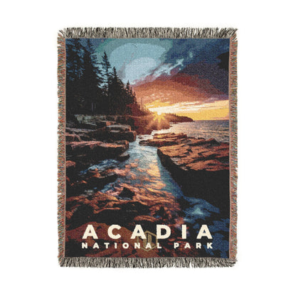 Acadia National Park Woven Blanket | S10