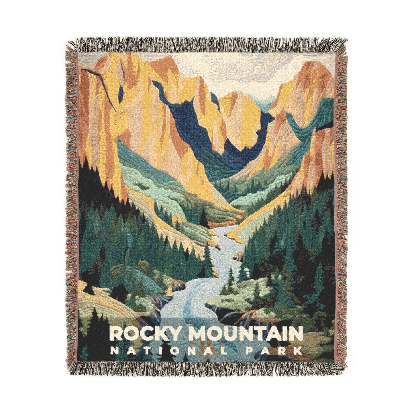 Rocky Mountain National Park Woven Blanket | S09