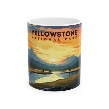 Yellowstone National Park Mug | White Ceramic Mug (11oz, 15oz)