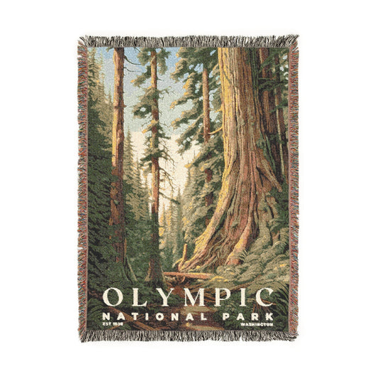 Olympic National Park Woven Blanket | S02