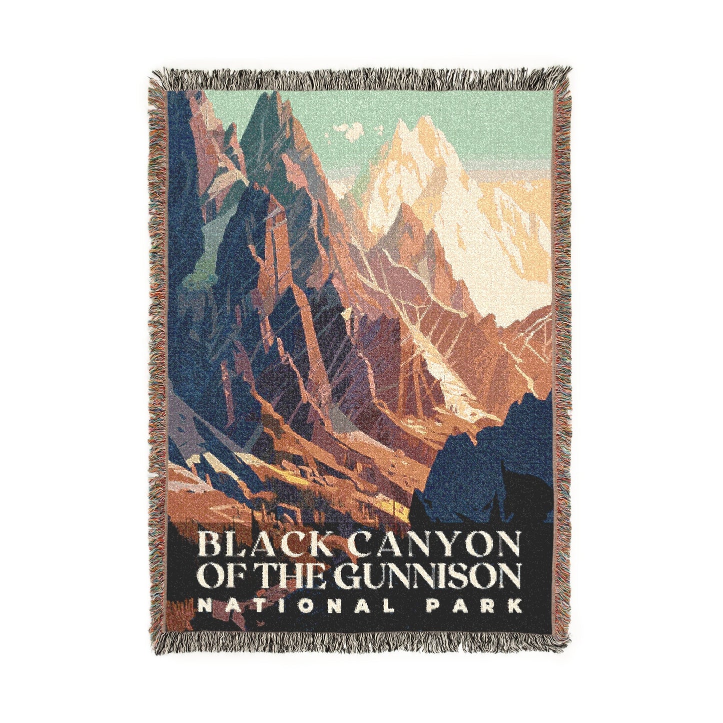 Black Canyon of the Gunnison National Park Woven Blanket | S01