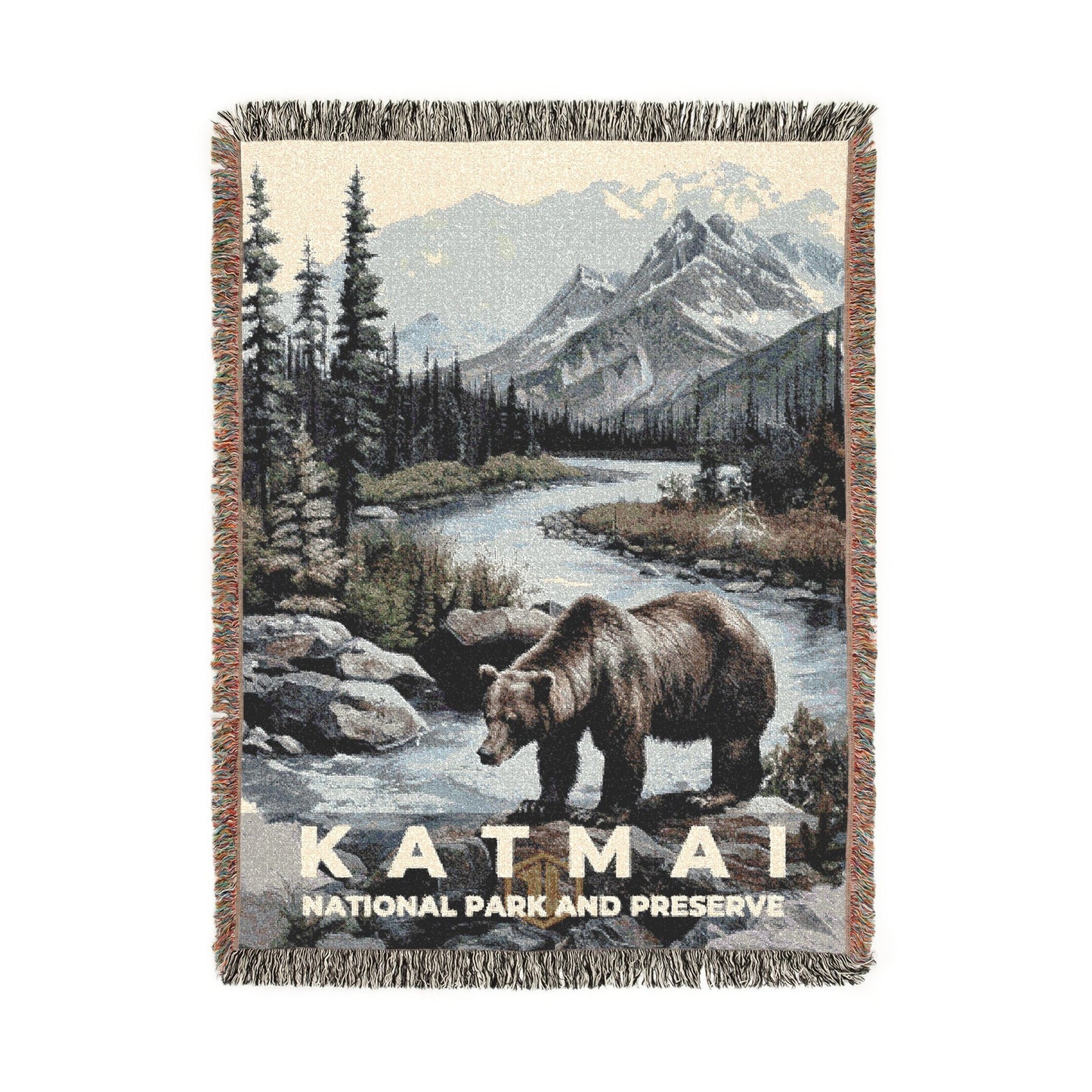 Katmai National Park Woven Blanket | S17