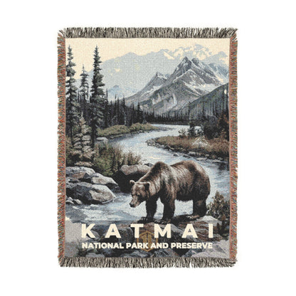 Katmai National Park Woven Blanket | S17