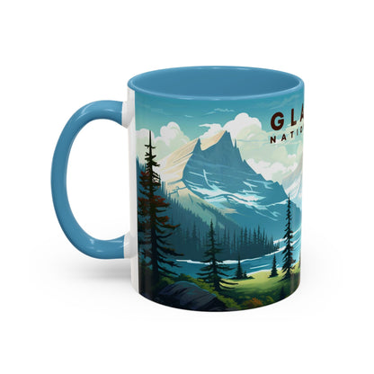 Glacier National Park Mug | Accent Coffee Mug (11, 15oz)