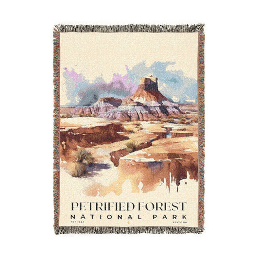 Petrified Forest National Park Woven Blanket | S04