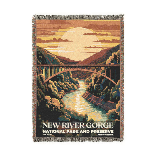 New River Gorge National Park Woven Blanket | S05
