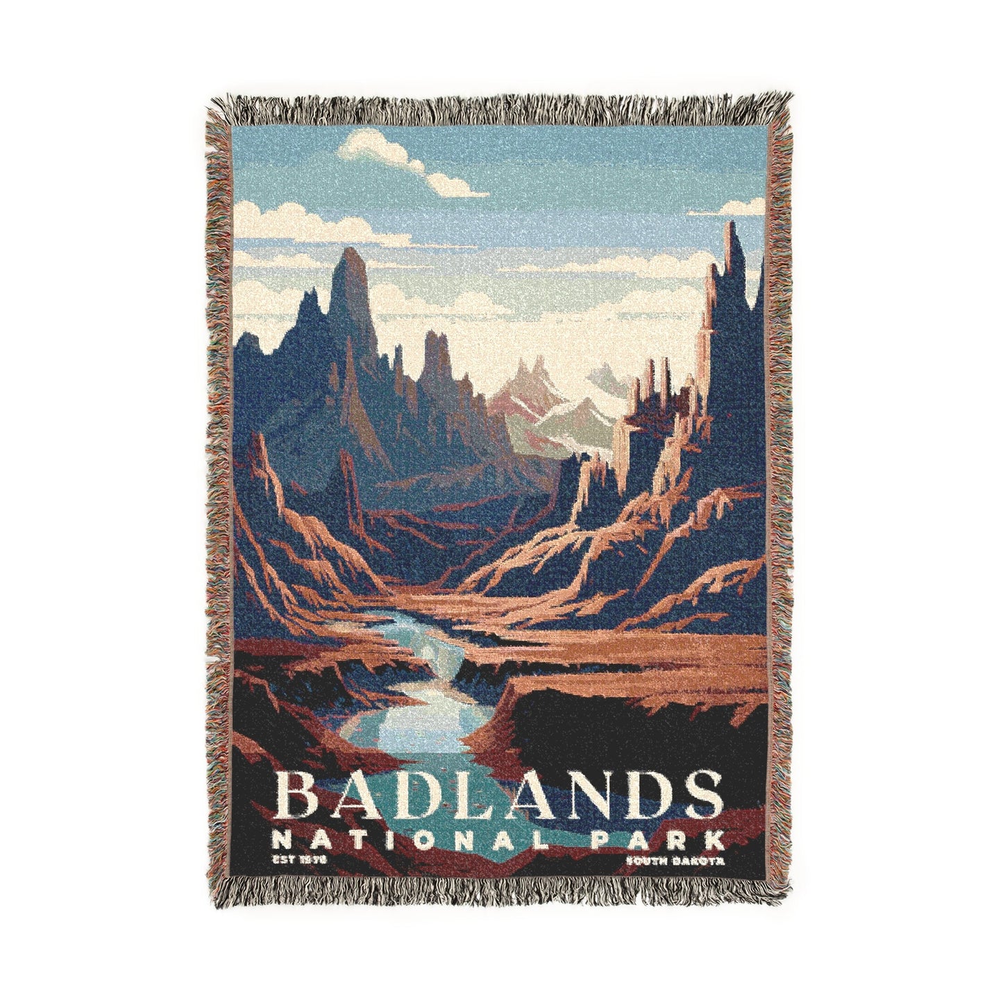Badlands National Park Woven Blanket | S03