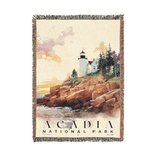 Acadia National Park Woven Blanket | S04