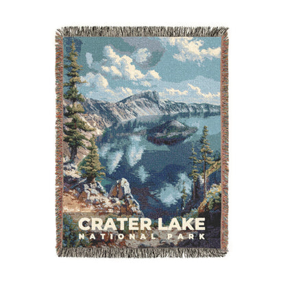 Crater Lake National Park Woven Blanket | S18