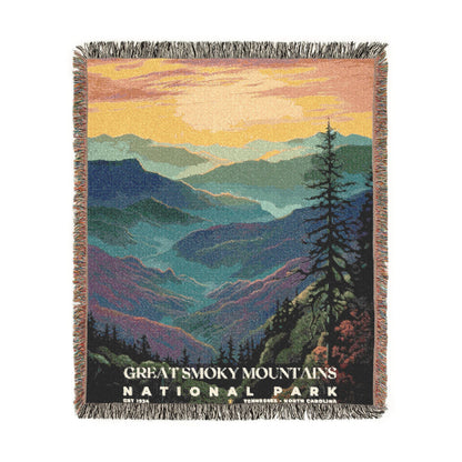 Great Smoky Mountains National Park Woven Blanket | S02