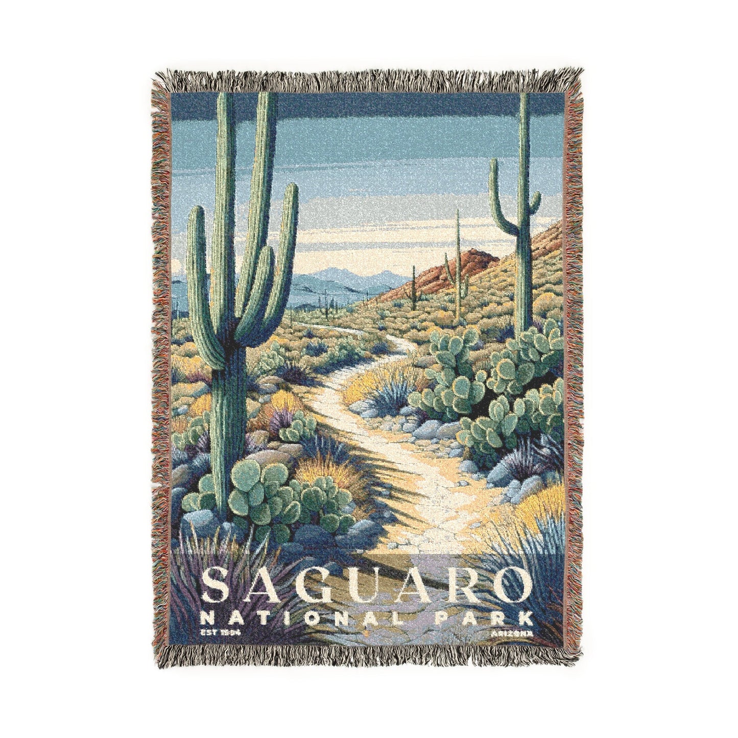 Saguaro National Park Woven Blanket | S02