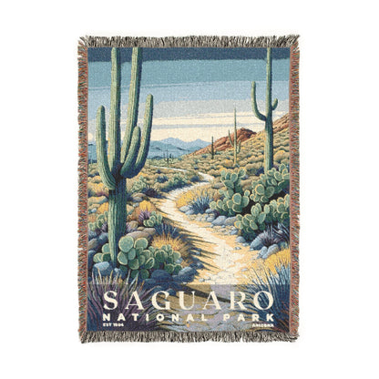 Saguaro National Park Woven Blanket | S02