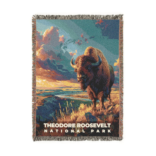 Theodore Roosevelt National Park Woven Blanket | S13