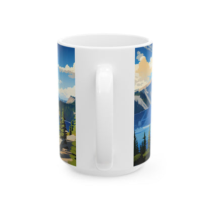 Crater Lake National Park Mug | White Ceramic Mug (11oz, 15oz)