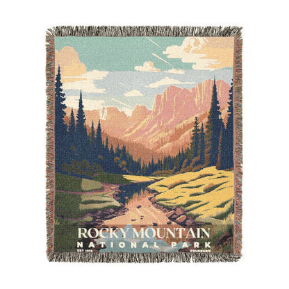 Rocky Mountain National Park Woven Blanket | S03