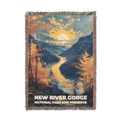 New River Gorge National Park Woven Blanket | S14