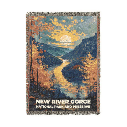 New River Gorge National Park Woven Blanket | S14