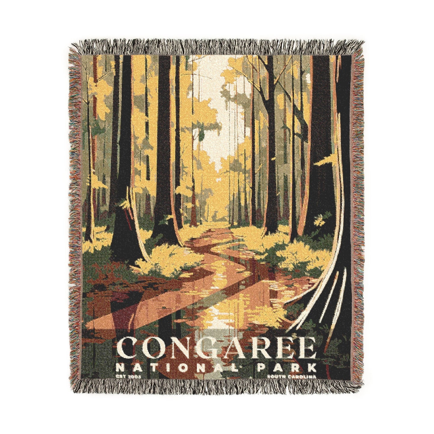 Congaree National Park Woven Blanket | S03