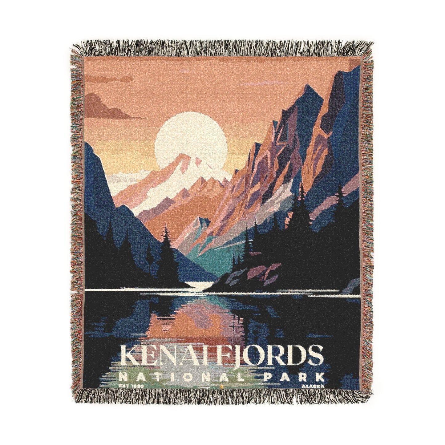 Kenai Fjords National Park Woven Blanket | S05