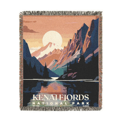 Kenai Fjords National Park Woven Blanket | S05