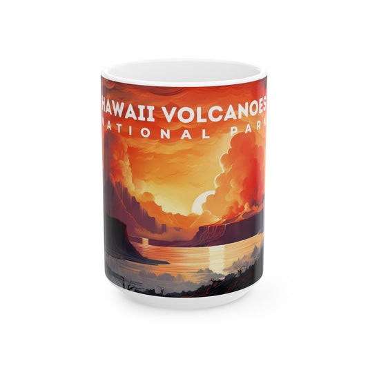 Hawaii Volcanoes National Park Mug | White Ceramic Mug (11oz, 15oz)