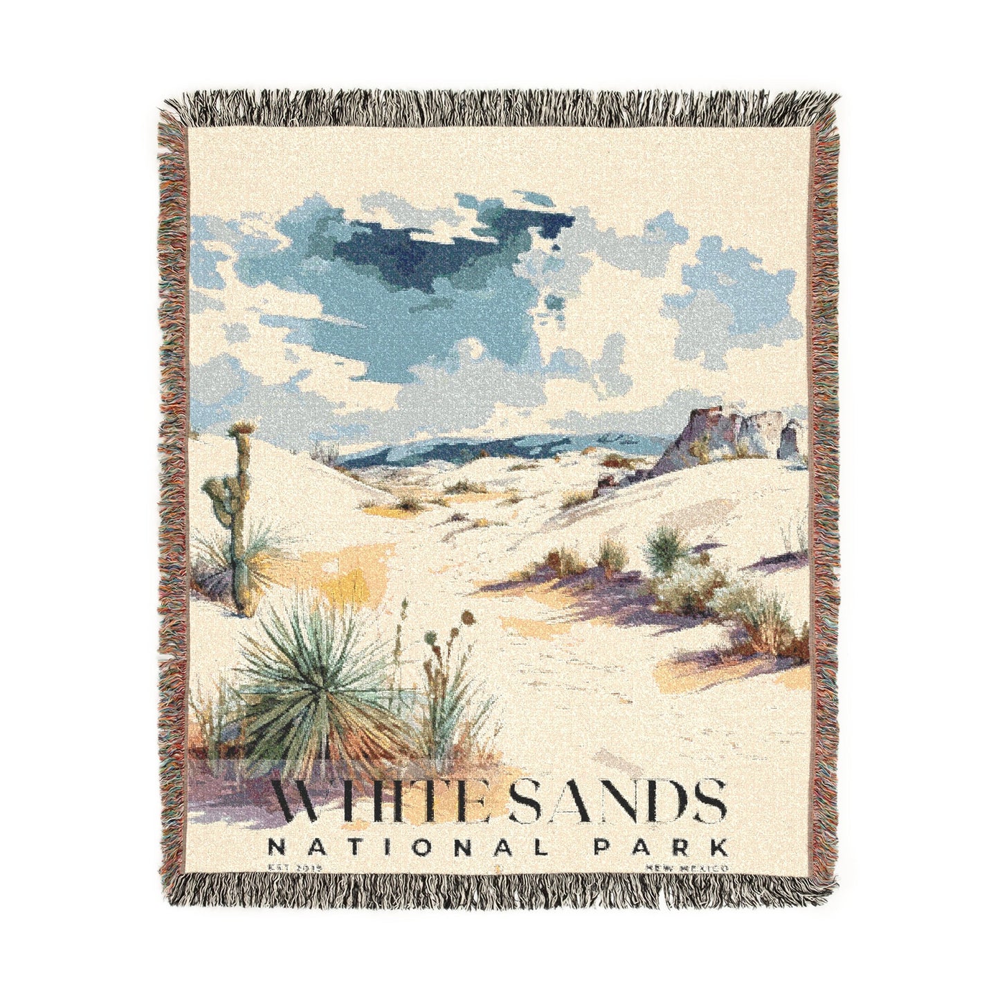White Sands National Park Woven Blanket | S04
