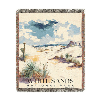 White Sands National Park Woven Blanket | S04