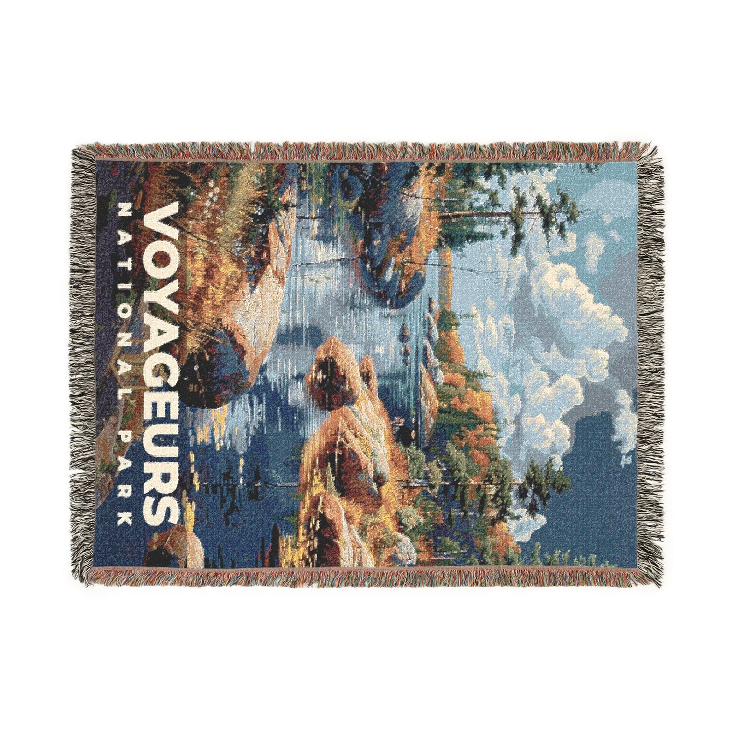 Voyageurs National Park Woven Blanket | S18
