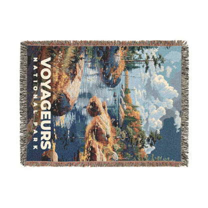 Voyageurs National Park Woven Blanket | S18
