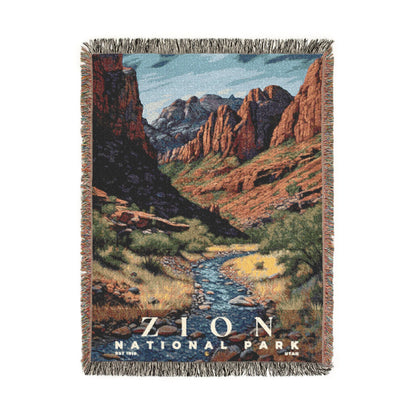 Zion National Park Woven Blanket | S02