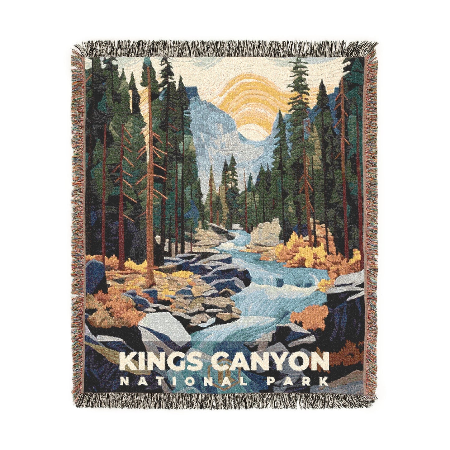 Kings Canyon National Park Woven Blanket | S09