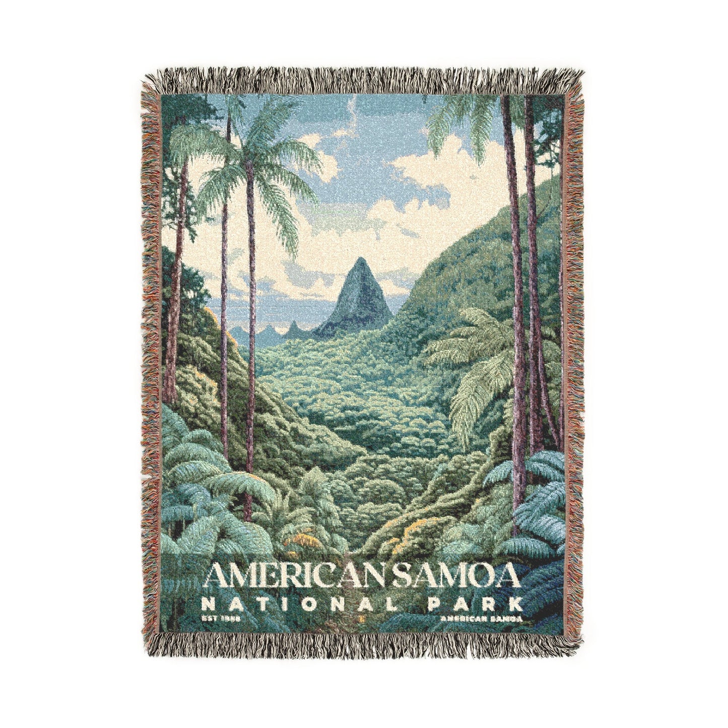 American Samoa National Park Woven Blanket | S02
