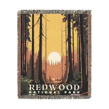 Redwood National Park Woven Blanket | S03