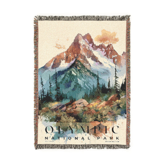Olympic National Park Woven Blanket | S04