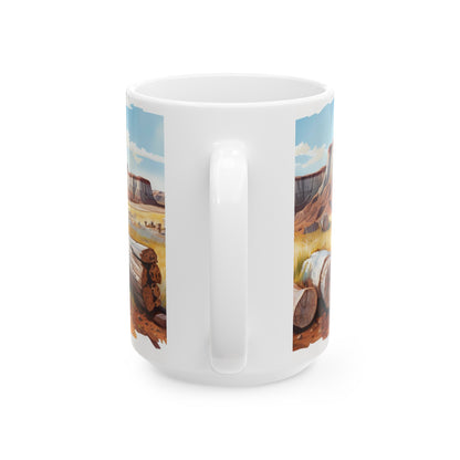 Petrified Forest National Park Mug | White Ceramic Mug (11oz, 15oz)