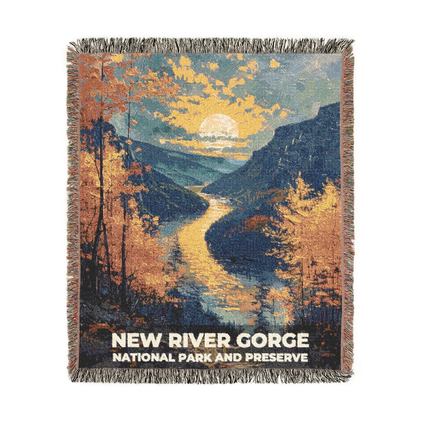 New River Gorge National Park Woven Blanket | S14