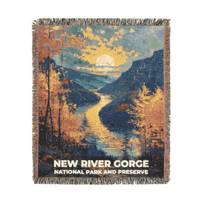 New River Gorge National Park Woven Blanket | S14