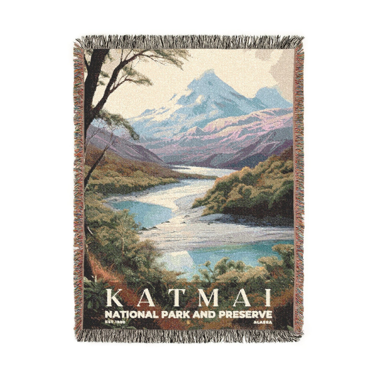 Katmai National Park Woven Blanket | S02
