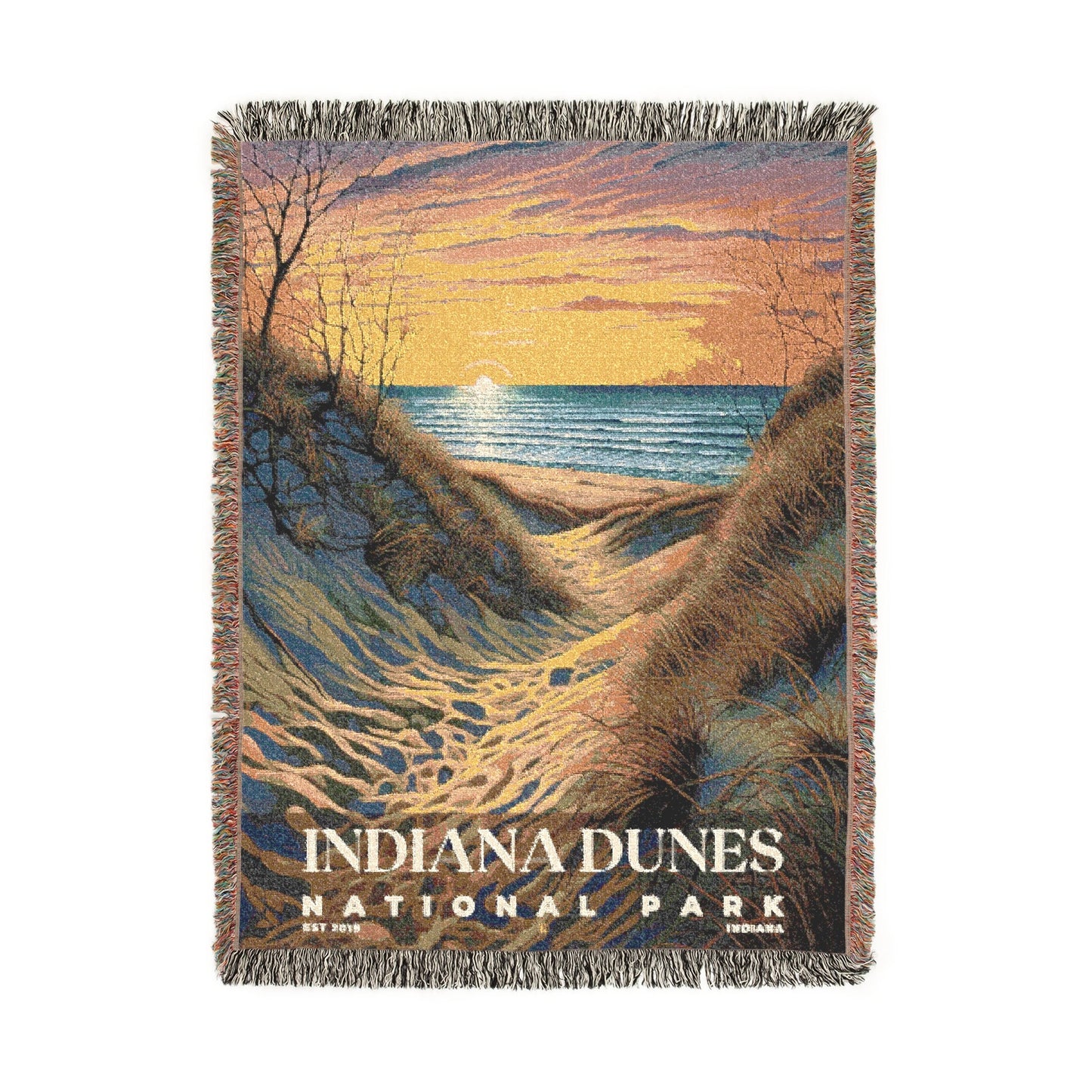 Indiana Dunes National Park Woven Blanket | S02