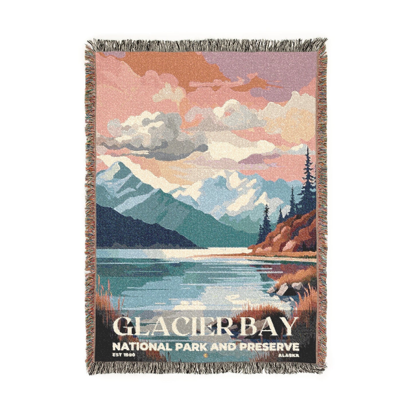 Glacier Bay National Park Woven Blanket | S05
