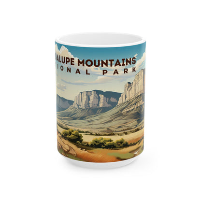 Guadalupe Mountains National Park Mug | White Ceramic Mug (11oz, 15oz)